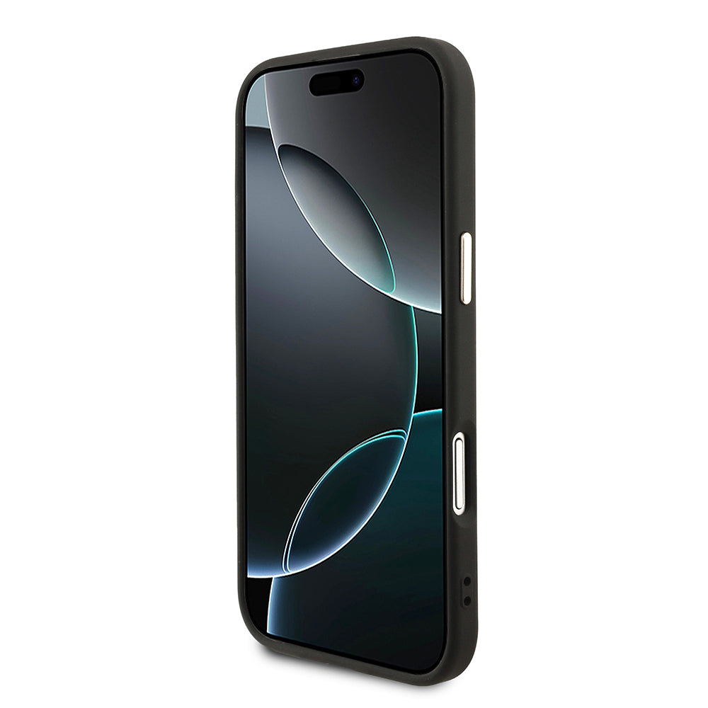 Guess iPhone 17 Air Orjinal Lisanslı 4G Büyük Metal Kamera Çerçeveli ve Logolu Glitter Kılıf