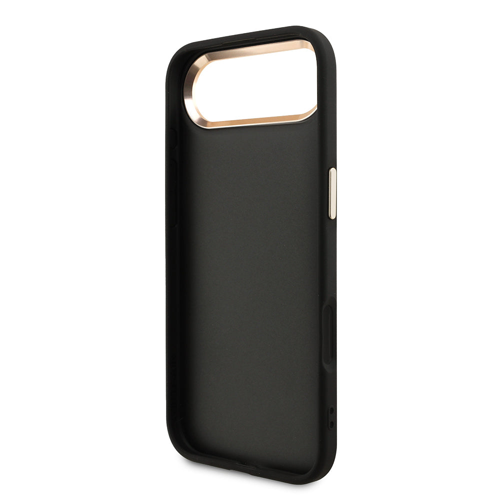 Guess iPhone 17 Air Orjinal Lisanslı 4G Büyük Metal Kamera Çerçeveli ve Logolu Glitter Kılıf