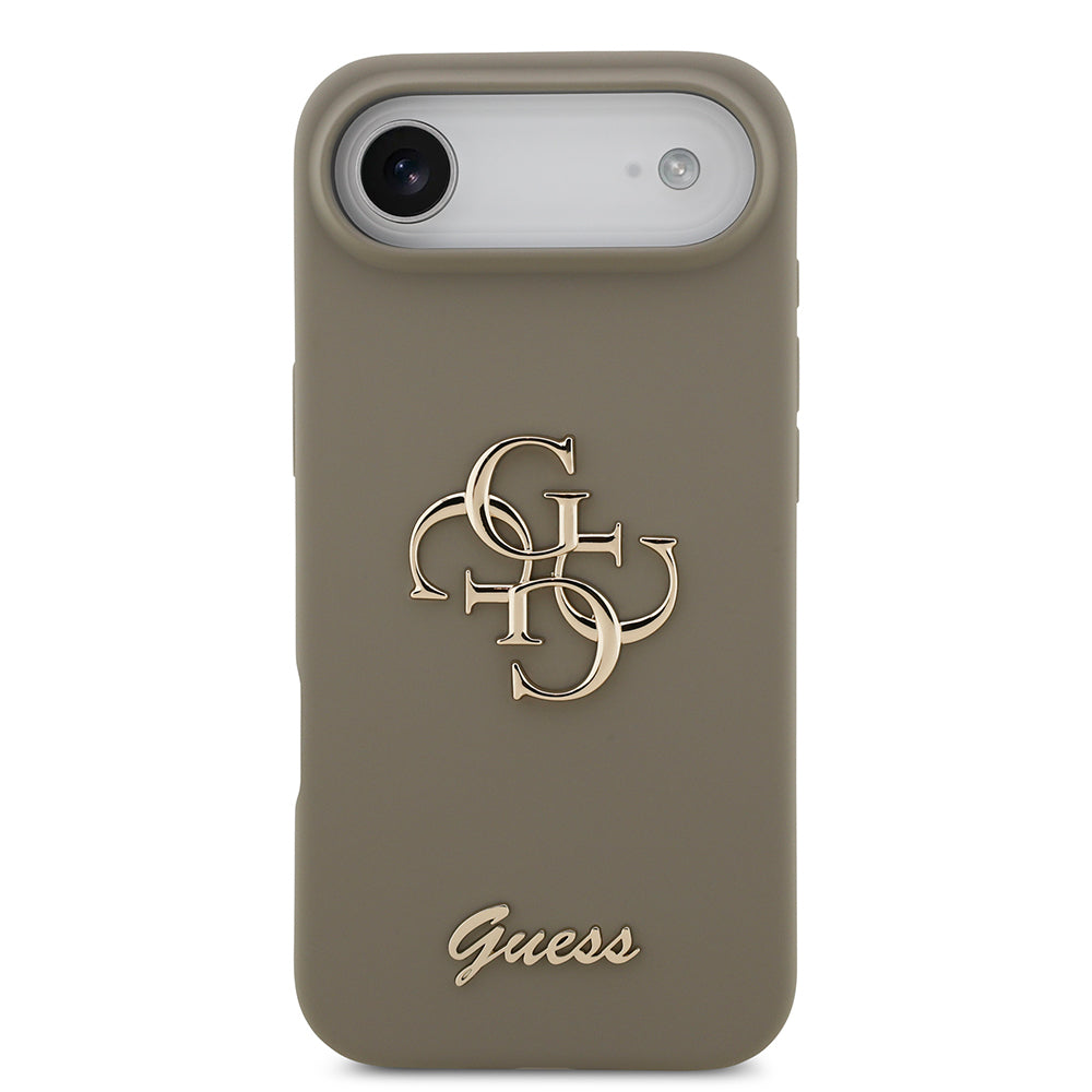 Guess iPhone 17 Air Orjinal Lisanslı Grained Yazı Logolu Telefon Kılıfı