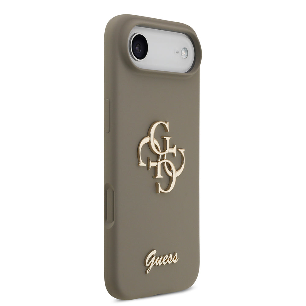 Guess iPhone 17 Air Orjinal Lisanslı Grained Yazı Logolu Telefon Kılıfı