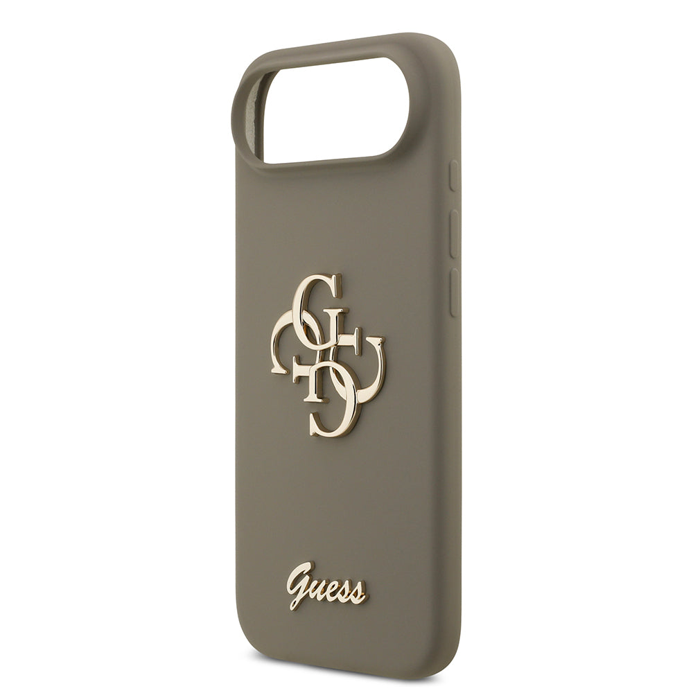 Guess iPhone 17 Air Orjinal Lisanslı Grained Yazı Logolu Telefon Kılıfı