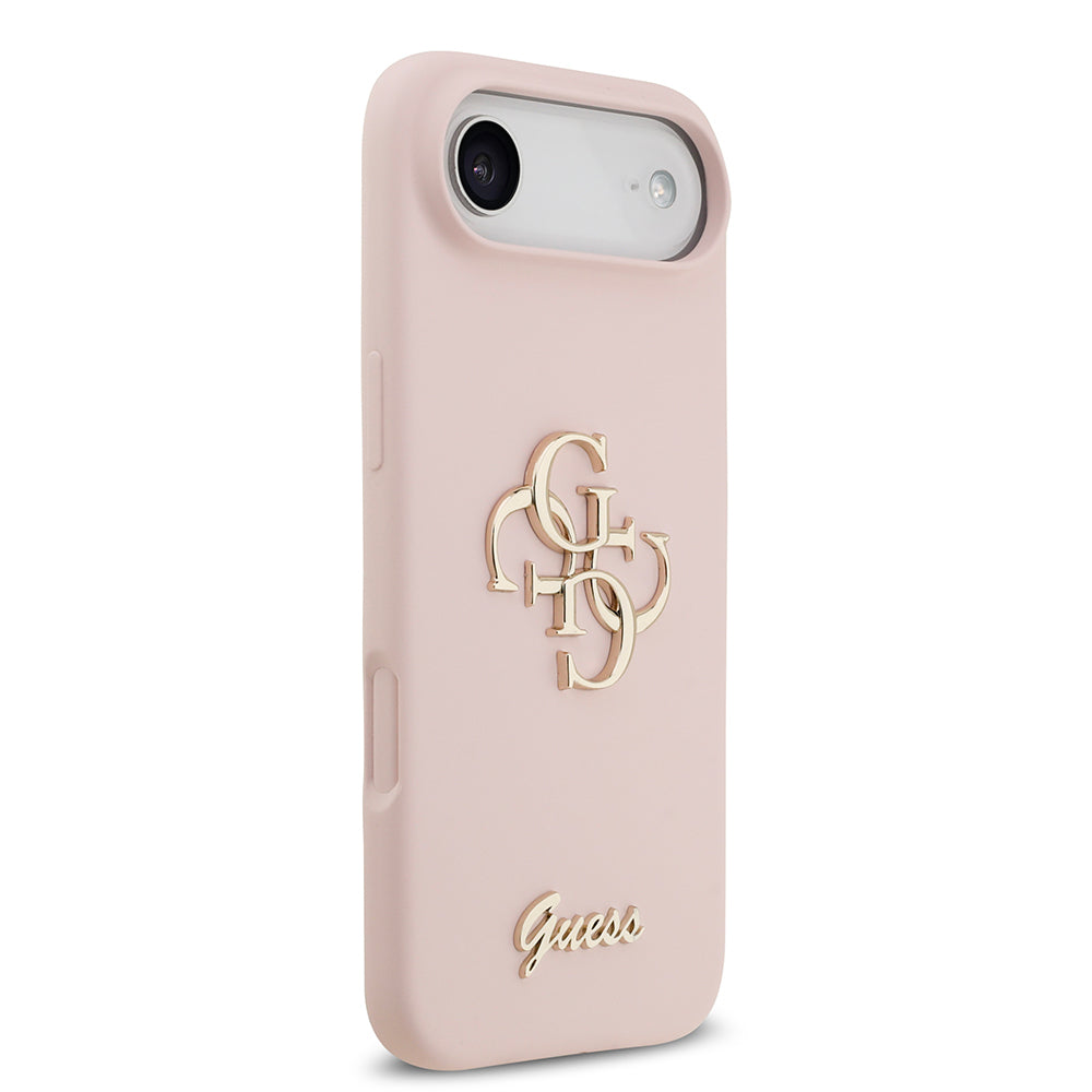 Guess iPhone 17 Air Orjinal Lisanslı Grained Yazı Logolu Telefon Kılıfı