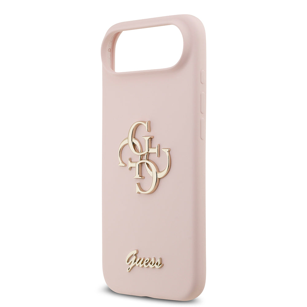 Guess iPhone 17 Air Orjinal Lisanslı Grained Yazı Logolu Telefon Kılıfı