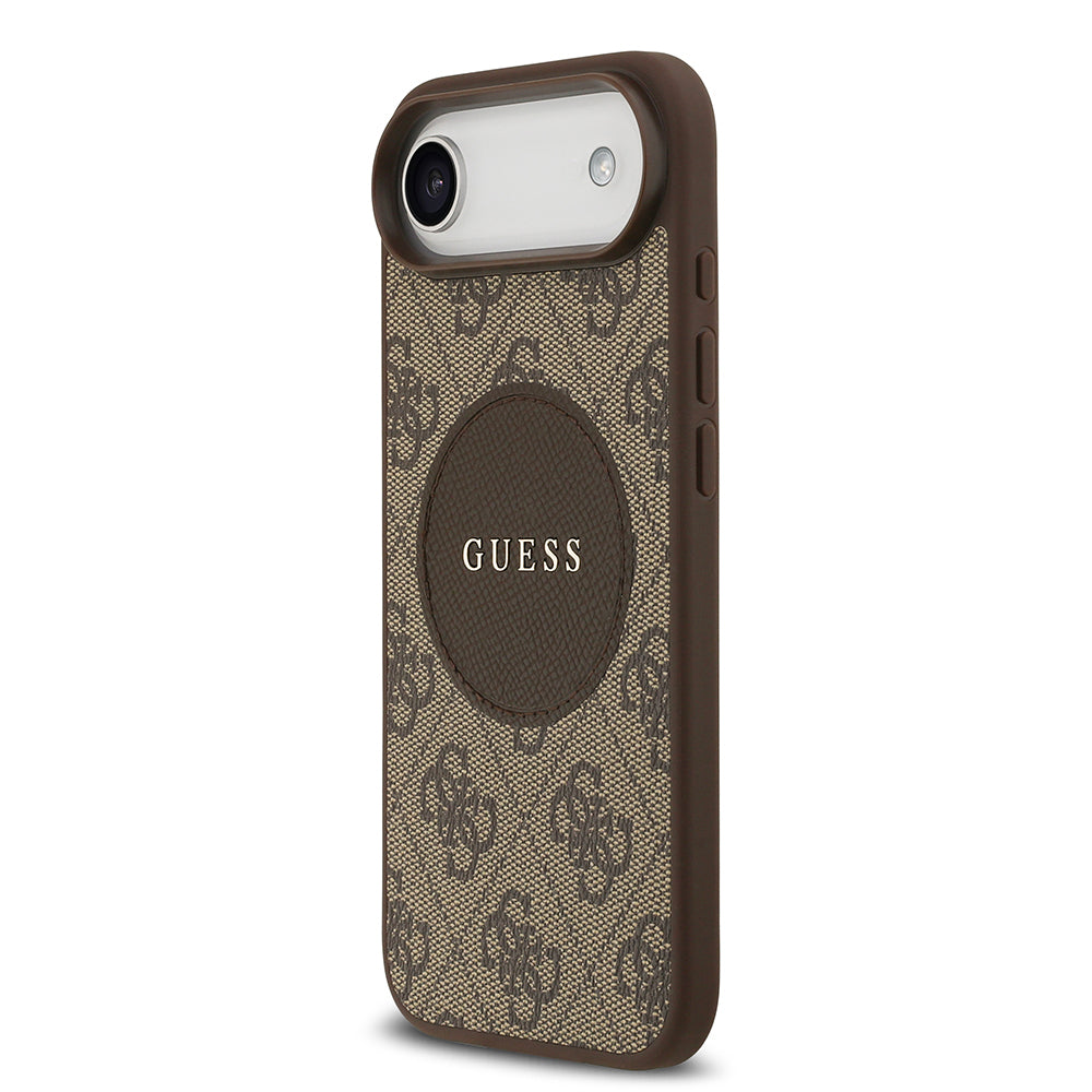 Guess iPhone 17 Air Orjinal Lisanslı M-safe Şarj Özellikli Yazı Logolu Circle Classic Kılıf