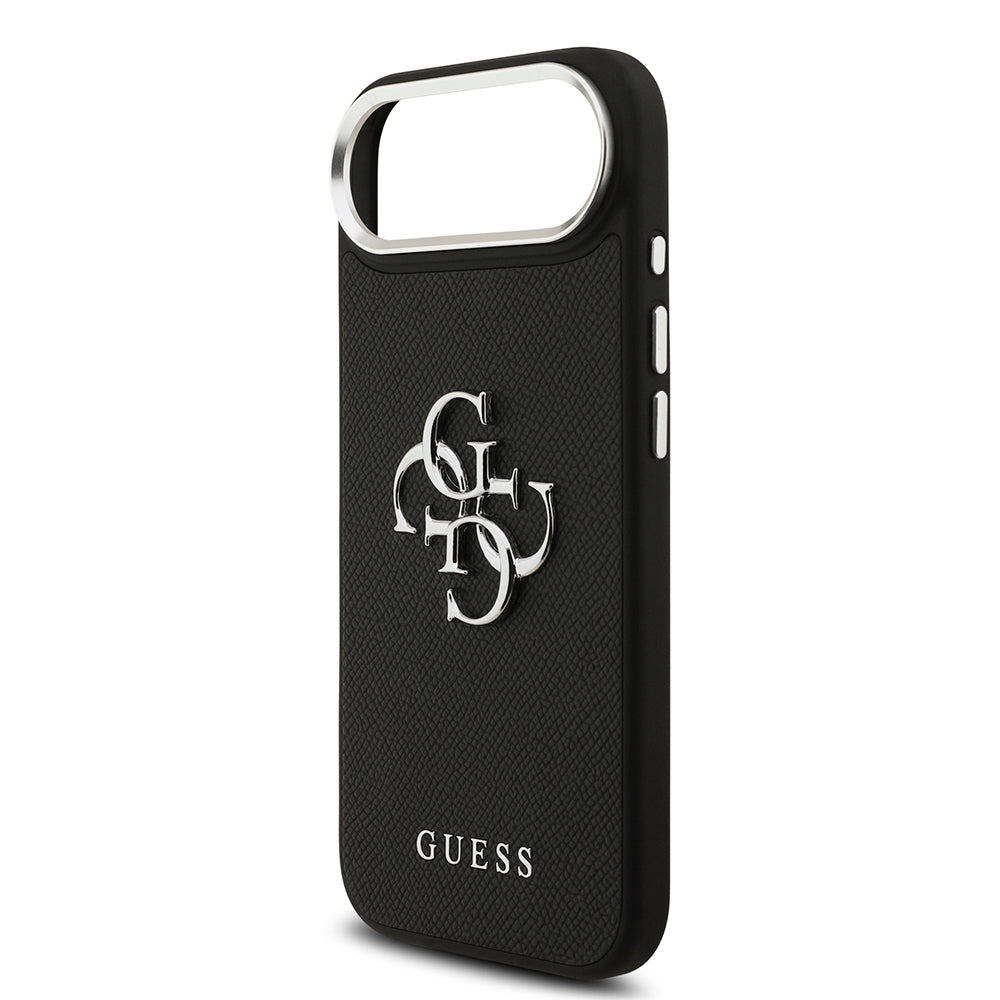 Guess iPhone 17 Air Orjinal Lisanslı PU Deri 4G Büyük Metal Logo Dizaynlı Telefon Kılıfı