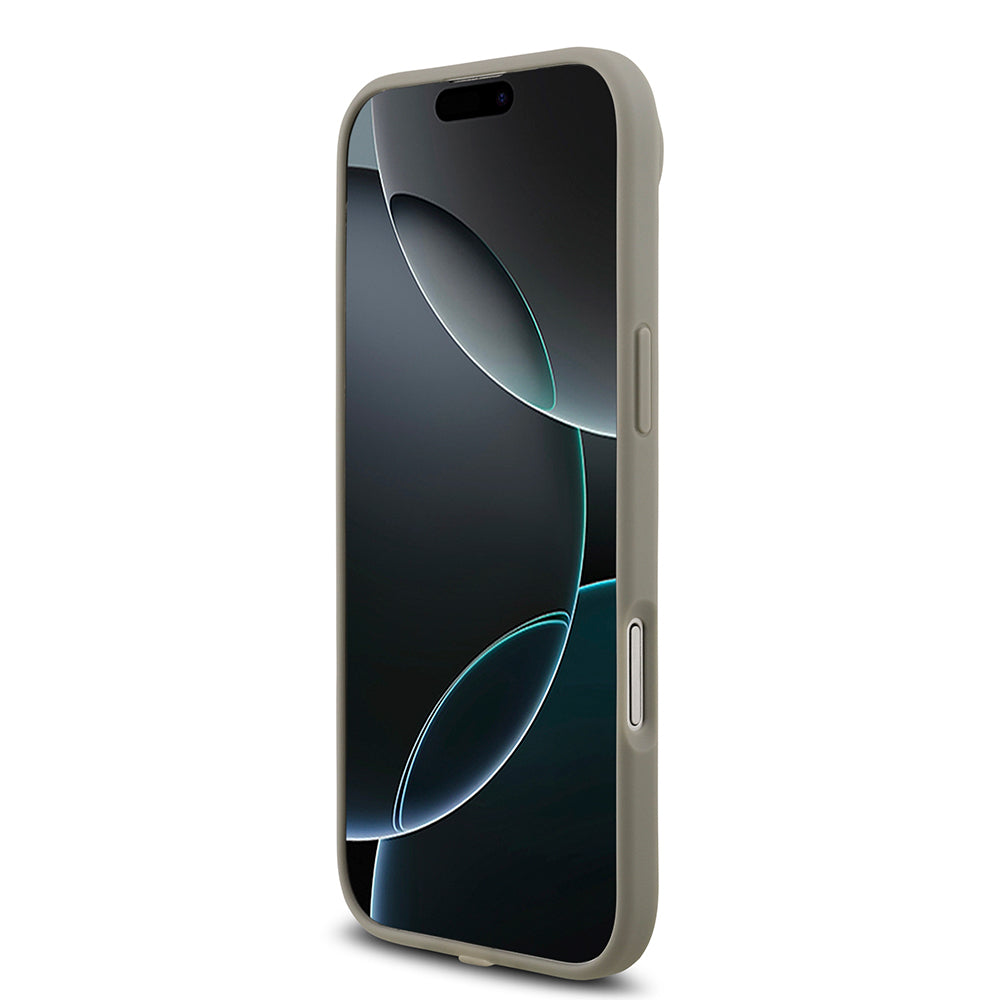 Guess iPhone 17 Air Orjinal Lisanslı Taşlı Arka Yüzey Üçgen Logolu Telefon Kılıfı