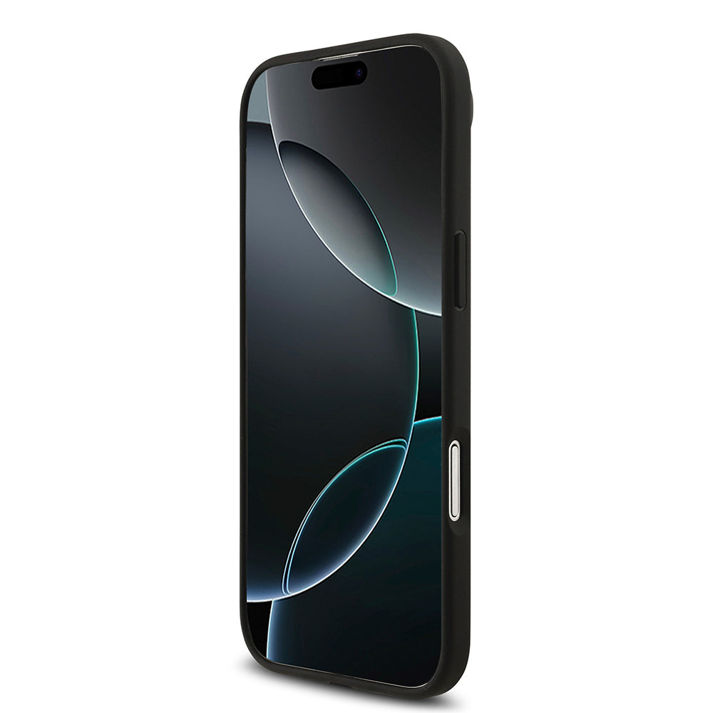 Guess iPhone 17 Air Orjinal Lisanslı Taşlı Arka Yüzey Üçgen Logolu Telefon Kılıfı