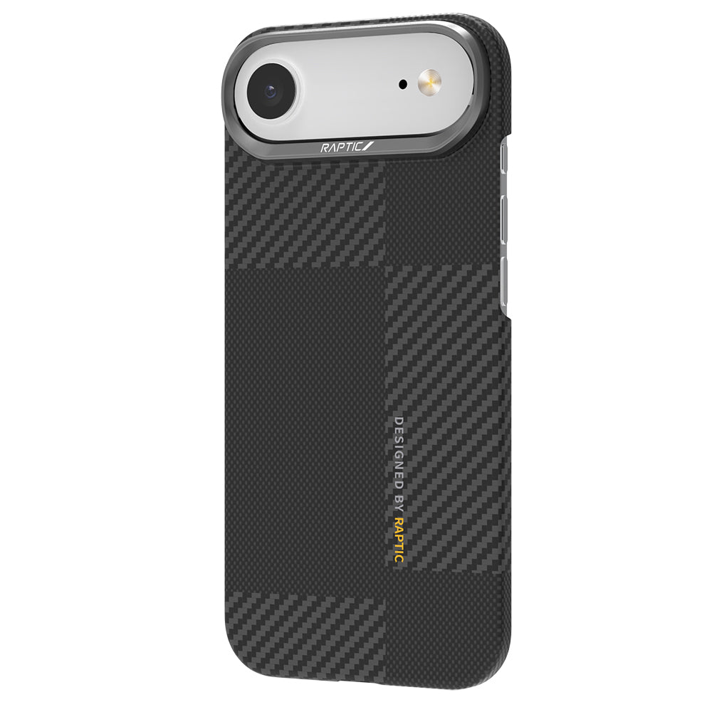 Raptic Aramid Fiber Geotik Serisi iPhone 17 Air Magsafe 600D Metal Kamera Çerçeveli Kılıf