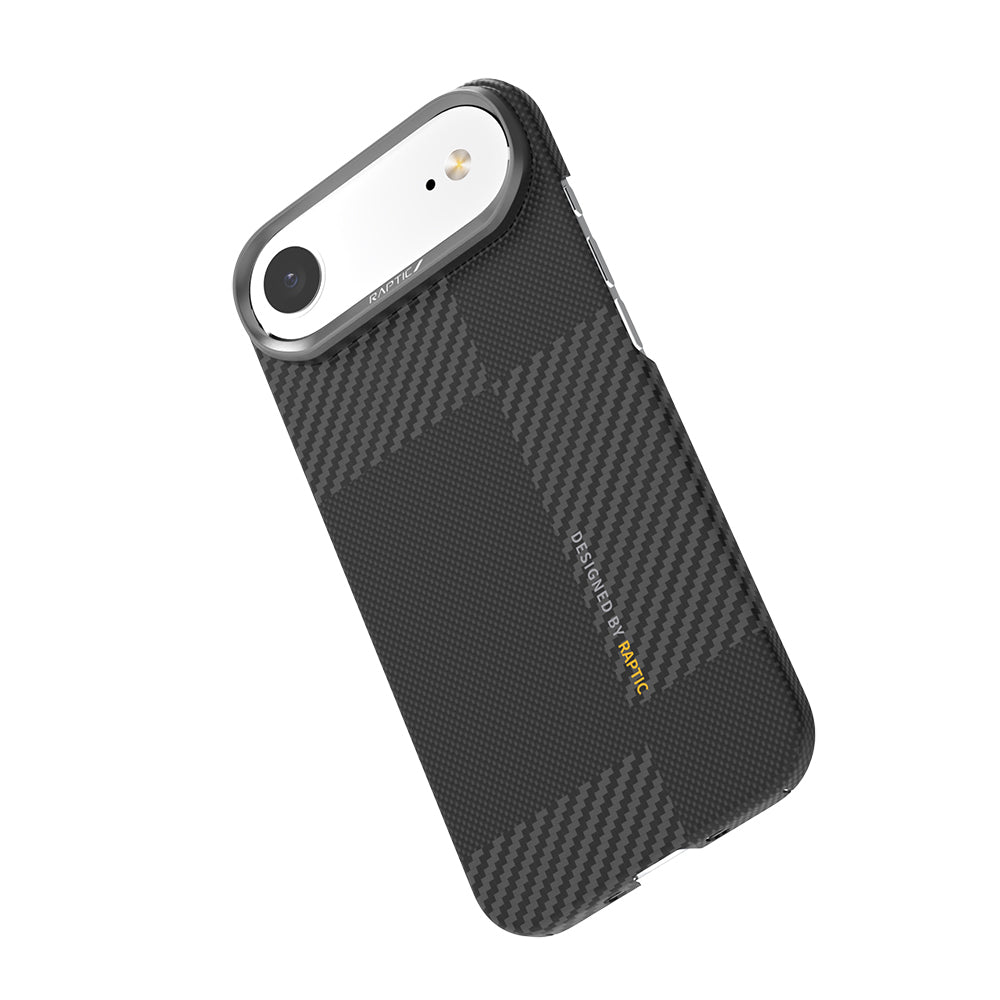 Raptic Aramid Fiber Geotik Serisi iPhone 17 Air Magsafe 600D Metal Kamera Çerçeveli Kılıf