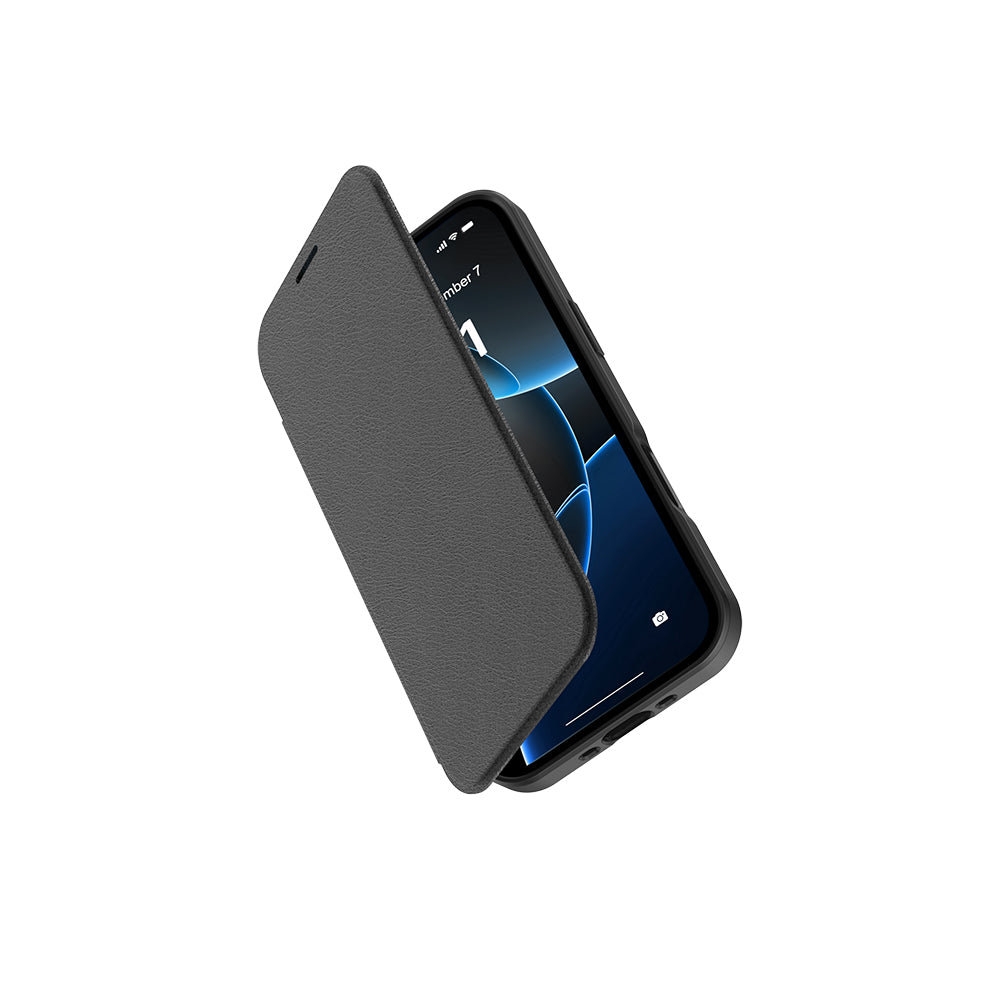 Raptic Air Folio iPhone 17 Air MagSafe Şeffaf Kartlıklı Telefon Kılıfı