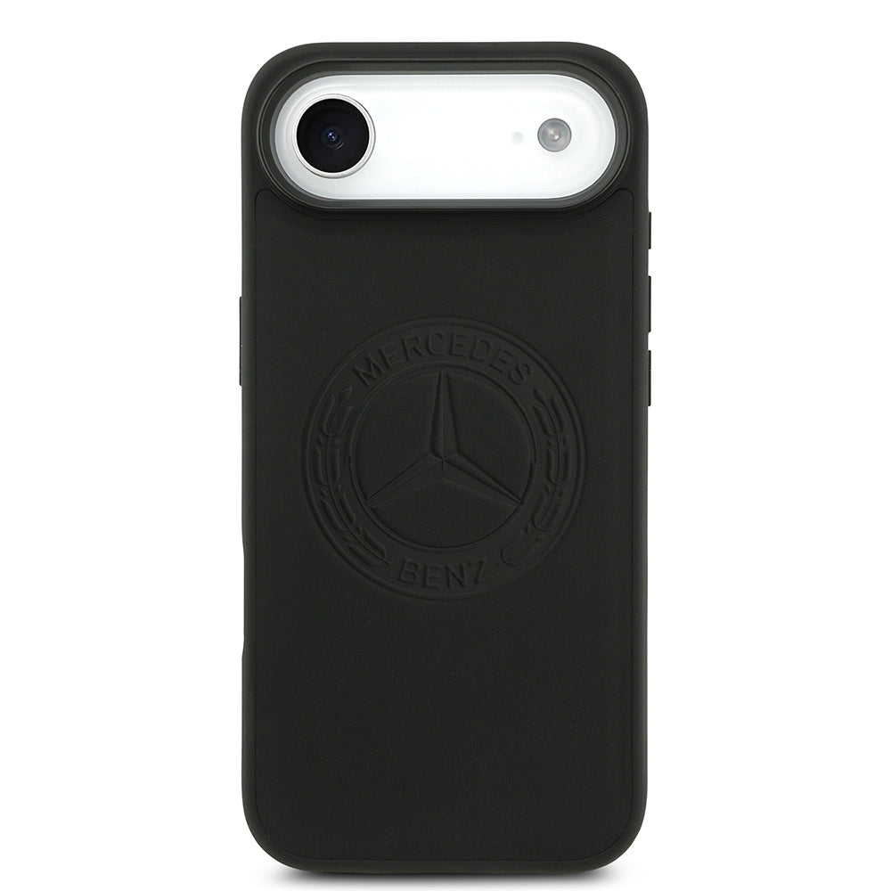 Mercedes Benz iPhone 17 Air Orjinal Lisanslı Magsafe Hakiki Deri Nostaljik Yıldız Dizayn Kılıf