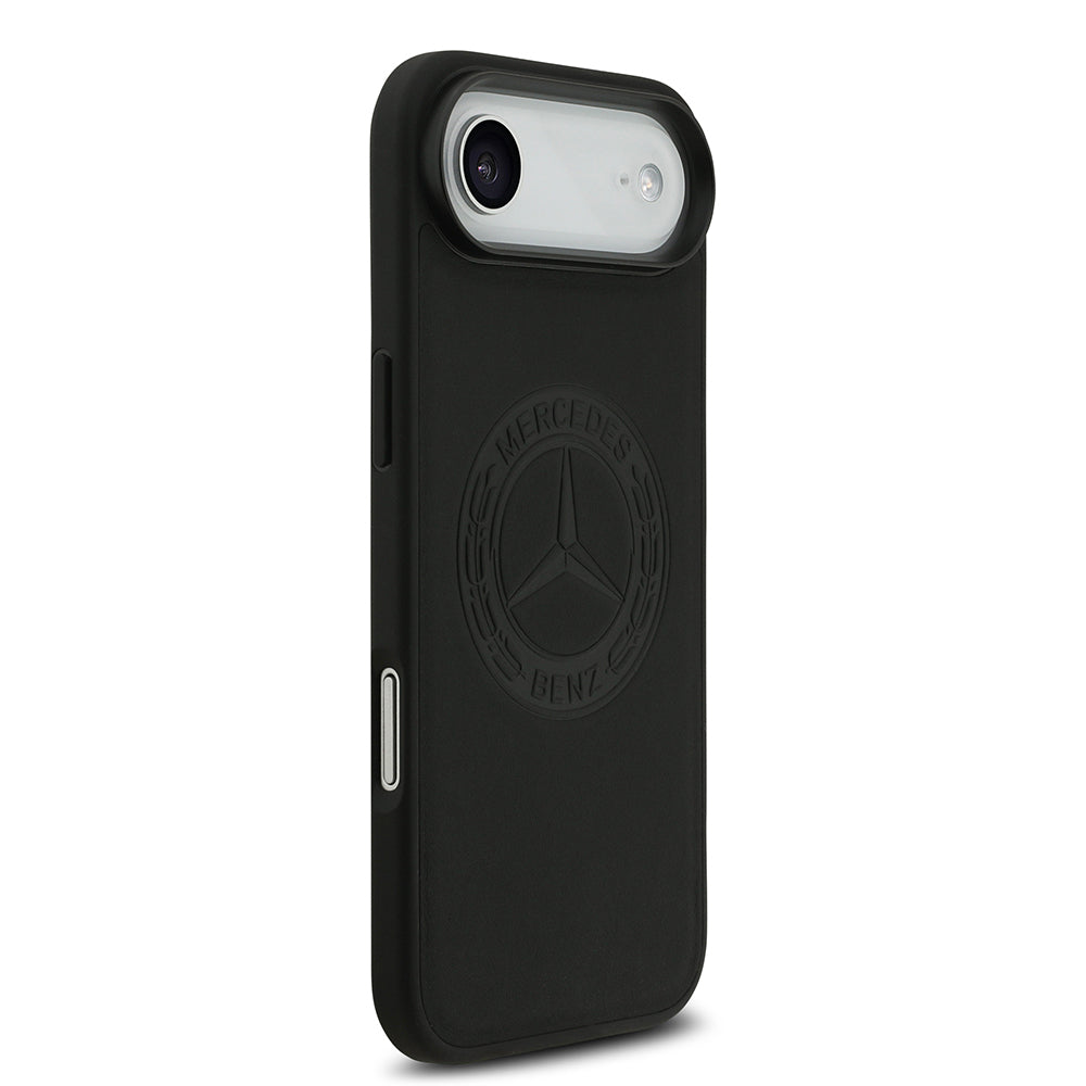 Mercedes Benz iPhone 17 Air Orjinal Lisanslı Magsafe Hakiki Deri Nostaljik Yıldız Dizayn Kılıf