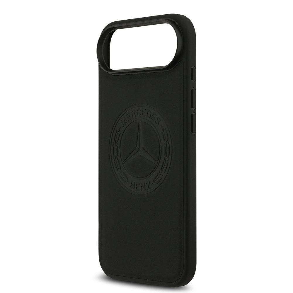 Mercedes Benz iPhone 17 Air Orjinal Lisanslı Magsafe Hakiki Deri Nostaljik Yıldız Dizayn Kılıf
