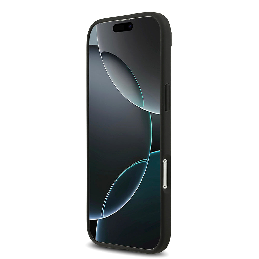 Mercedes Benz iPhone 17 Air Orjinal Lisanslı M-safe Şarj Özellikli Şeritli Yıldız Desenli Metal Logolu Deri Kılıf