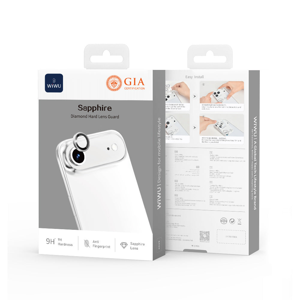 Wiwu LG-003 Lens Guard iPhone 17 Air Çizilmeye Karşı Dayanıklı Safir Kamera Lens Koruyucu