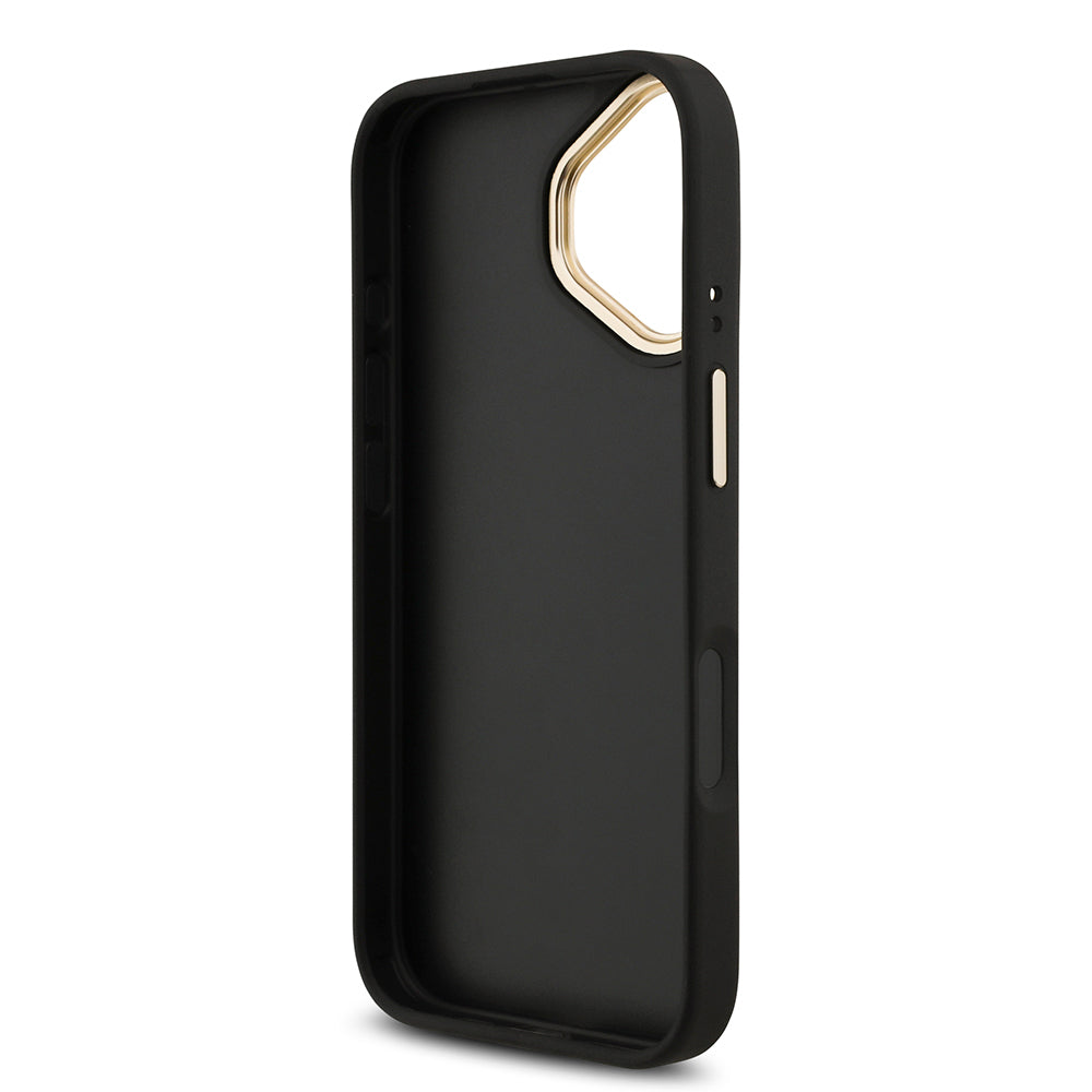 Guess iPhone 17 Orjinal Lisanslı 4G Büyük Metal Logolu Kalın Askılı Kılıf