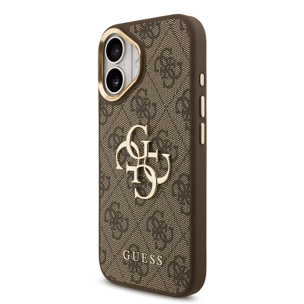 Guess iPhone 17 Orjinal Lisanslı 4G Büyük Metal Logolu Kalın Askılı Kılıf