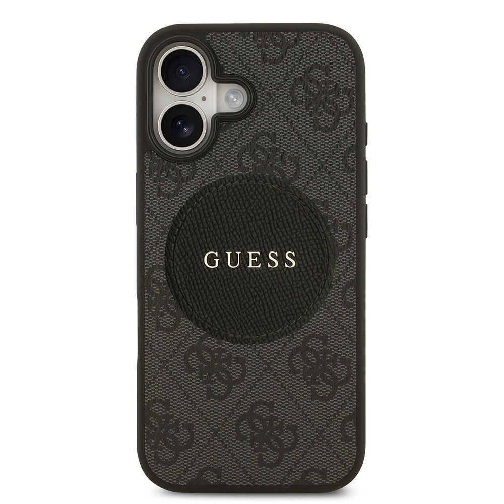 Guess iPhone 17 Orjinal Lisanslı M-safe Şarj Özellikli Yazı Logolu Circle Classic Kılıf