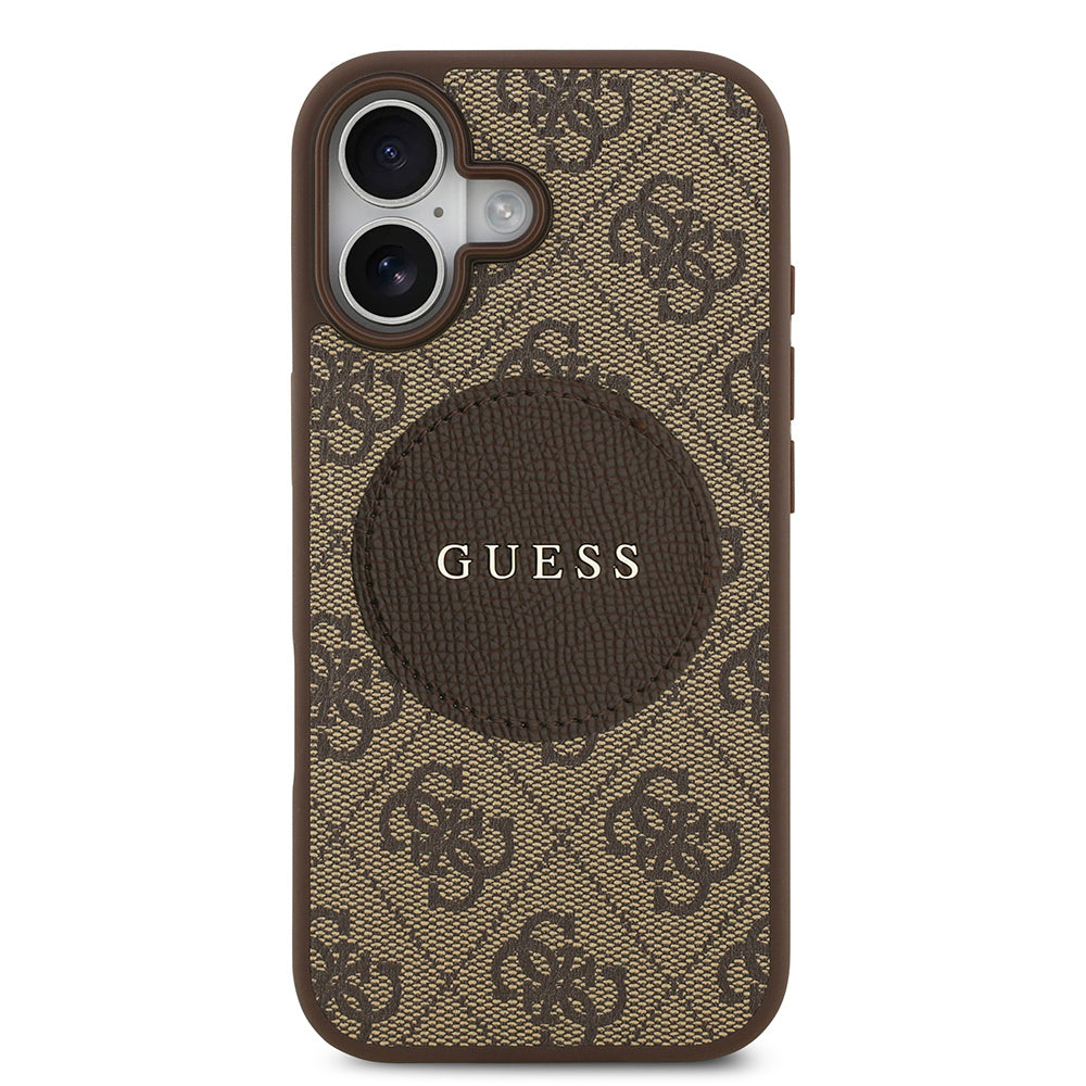 Guess iPhone 17 Orjinal Lisanslı M-safe Şarj Özellikli Yazı Logolu Circle Classic Kılıf