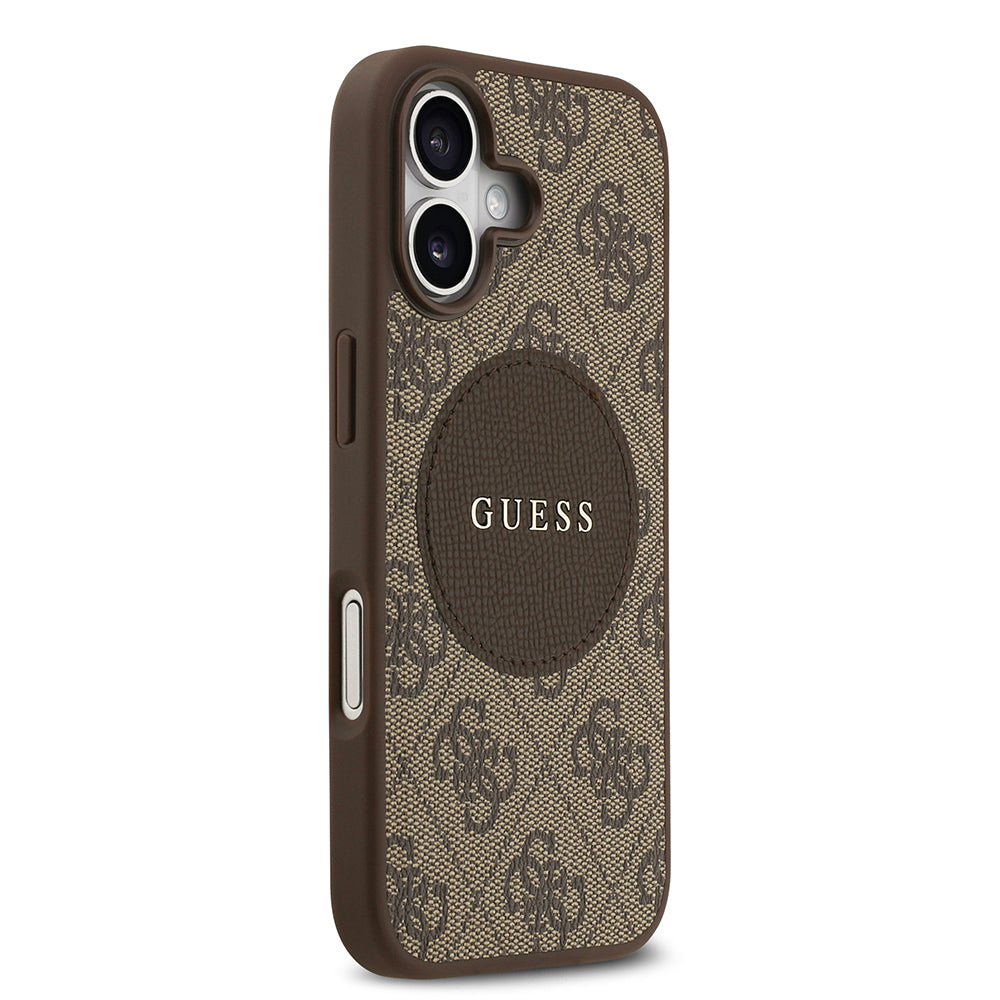 Guess iPhone 17 Orjinal Lisanslı M-safe Şarj Özellikli Yazı Logolu Circle Classic Kılıf