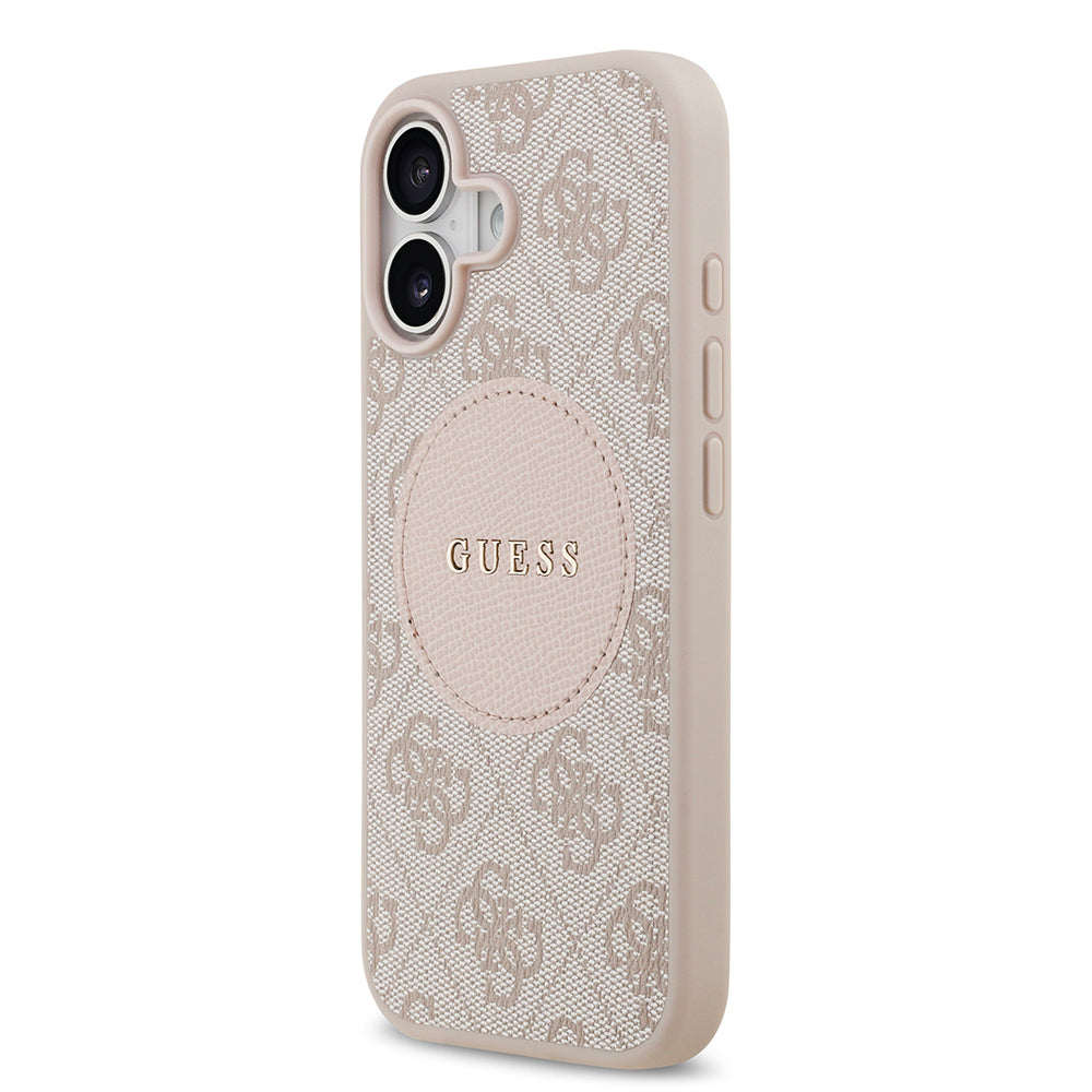 Guess iPhone 17 Orjinal Lisanslı M-safe Şarj Özellikli Yazı Logolu Circle Classic Kılıf