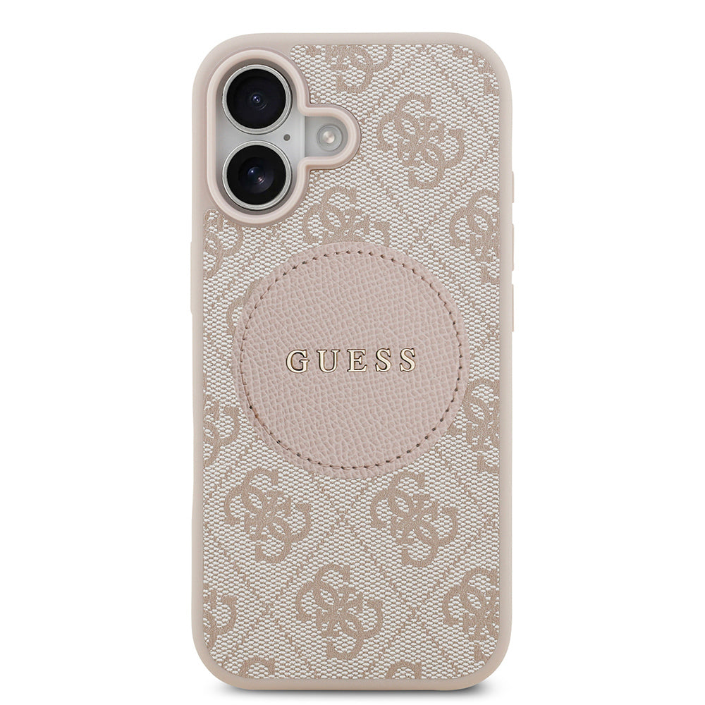 Guess iPhone 17 Orjinal Lisanslı M-safe Şarj Özellikli Yazı Logolu Circle Classic Kılıf