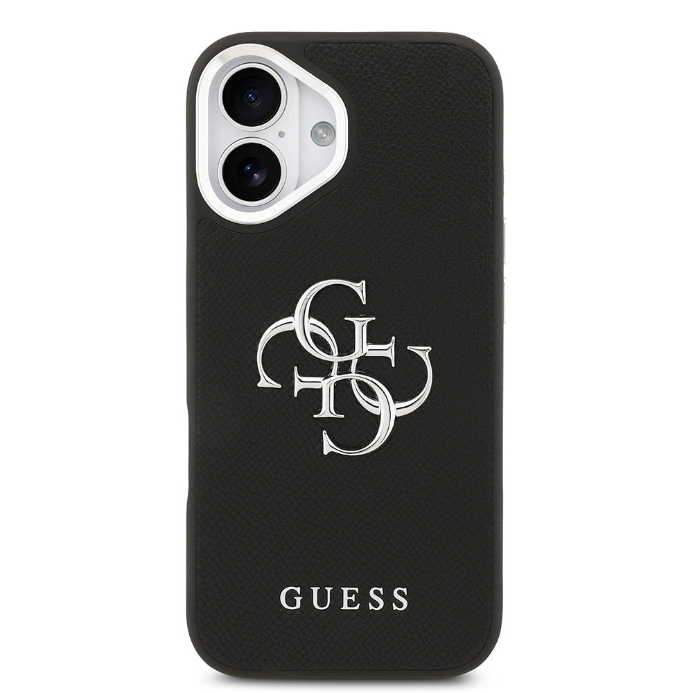 Guess iPhone 17 Orjinal Lisanslı PU Deri 4G Büyük Metal Logo Dizaynlı Telefon Kılıfı
