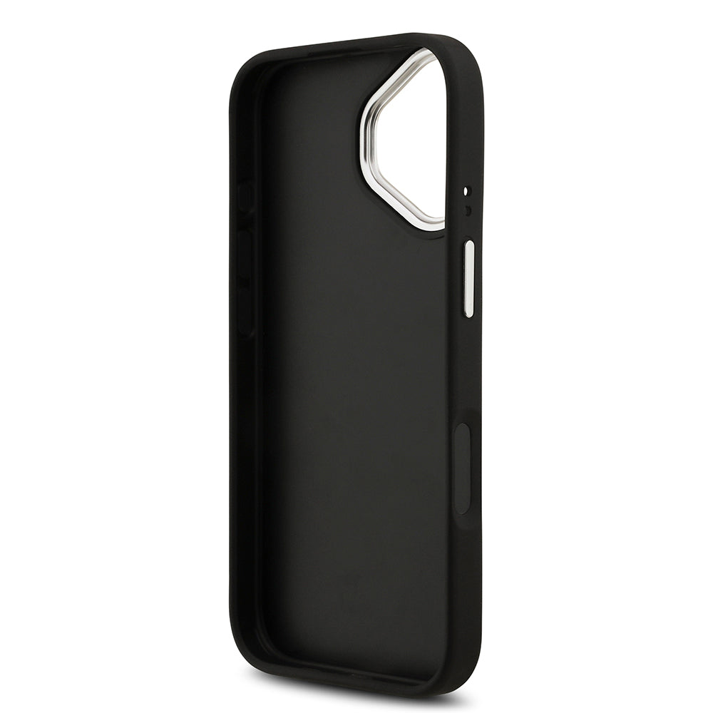 Guess iPhone 17 Orjinal Lisanslı PU Deri 4G Büyük Metal Logo Dizaynlı Telefon Kılıfı