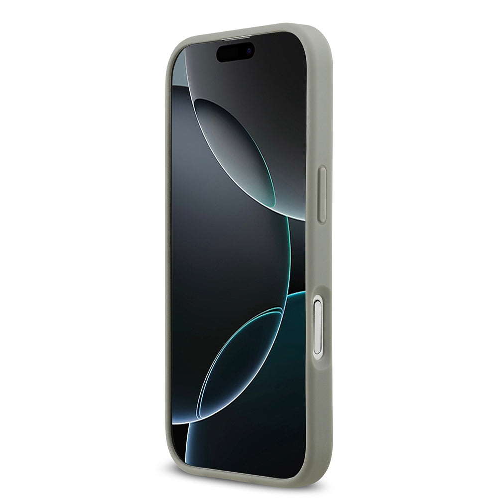 Guess iPhone 17 Orjinal Lisanslı Taşlı Arka Yüzey Üçgen Logolu Telefon Kılıfı
