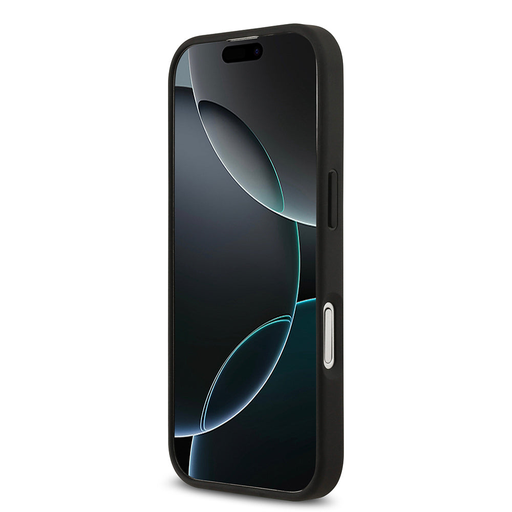 Lacoste iPhone 17 Orjinal Lisanslı M-safe Şarj Özellikli PU Deri Tasarımlı Metal Logolu Kılıf