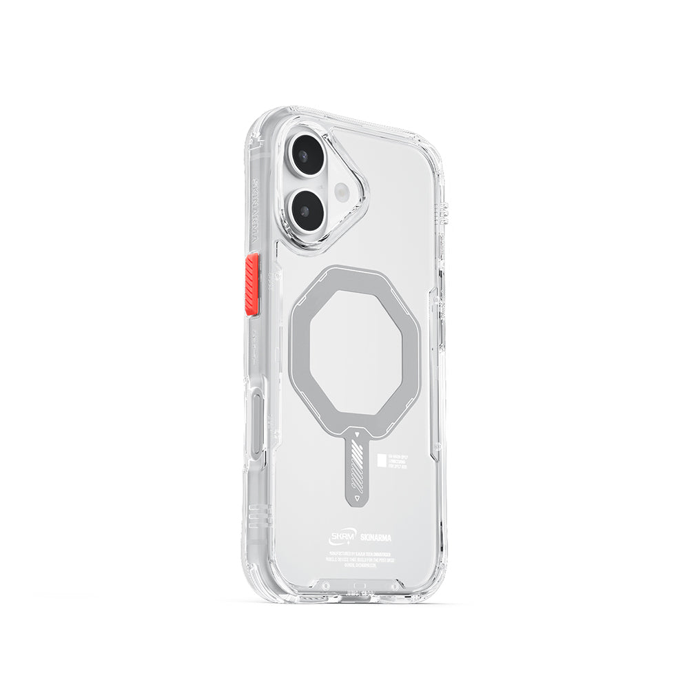 Skinarma Saido iPhone 17 M-safe Şeffaf Airbag Tasarımlı Mag-Charge Telefon Kılıfı
