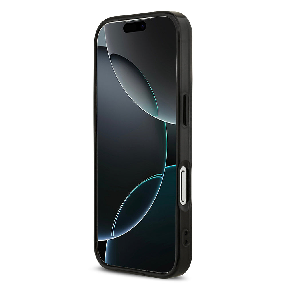 AMG iPhone 17 Pro Orjinal Lisanslı M-safe Şarj Özellikli Çift Katmanlı Kırmızı Çapraz Çizgili Kılıf