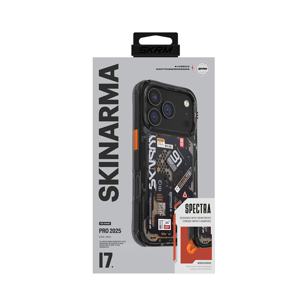 Skinarma Spectra iPhone 17 Pro Desenli Airbag Tasarımlı Kılıf