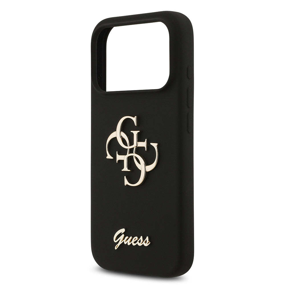 Guess iPhone 17 Pro Orjinal Lisanslı Grained Yazı Logolu Telefon Kılıfı