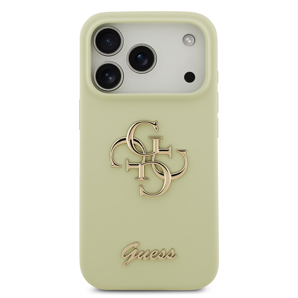 Guess iPhone 17 Pro Orjinal Lisanslı Grained Yazı Logolu Telefon Kılıfı