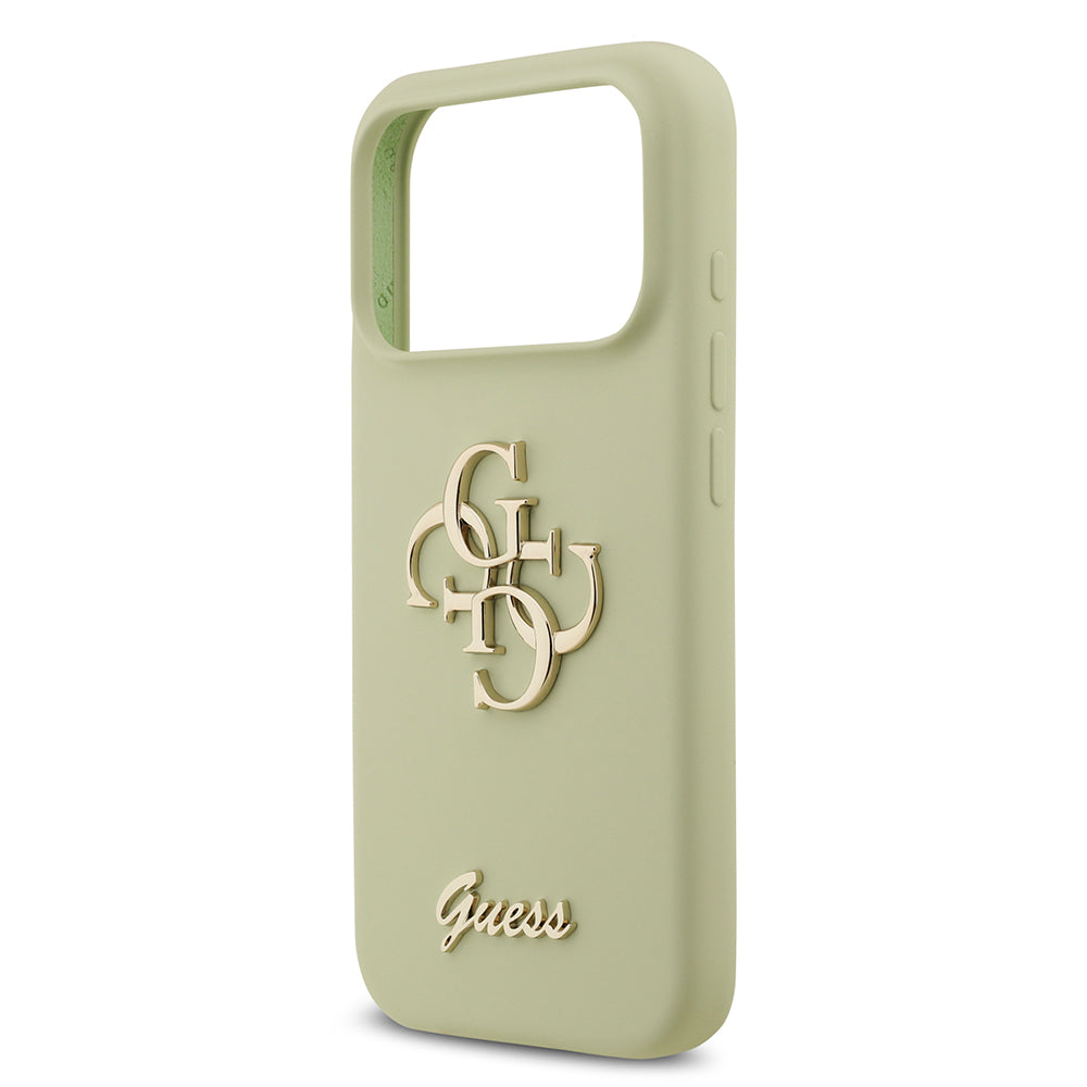 Guess iPhone 17 Pro Orjinal Lisanslı Grained Yazı Logolu Telefon Kılıfı