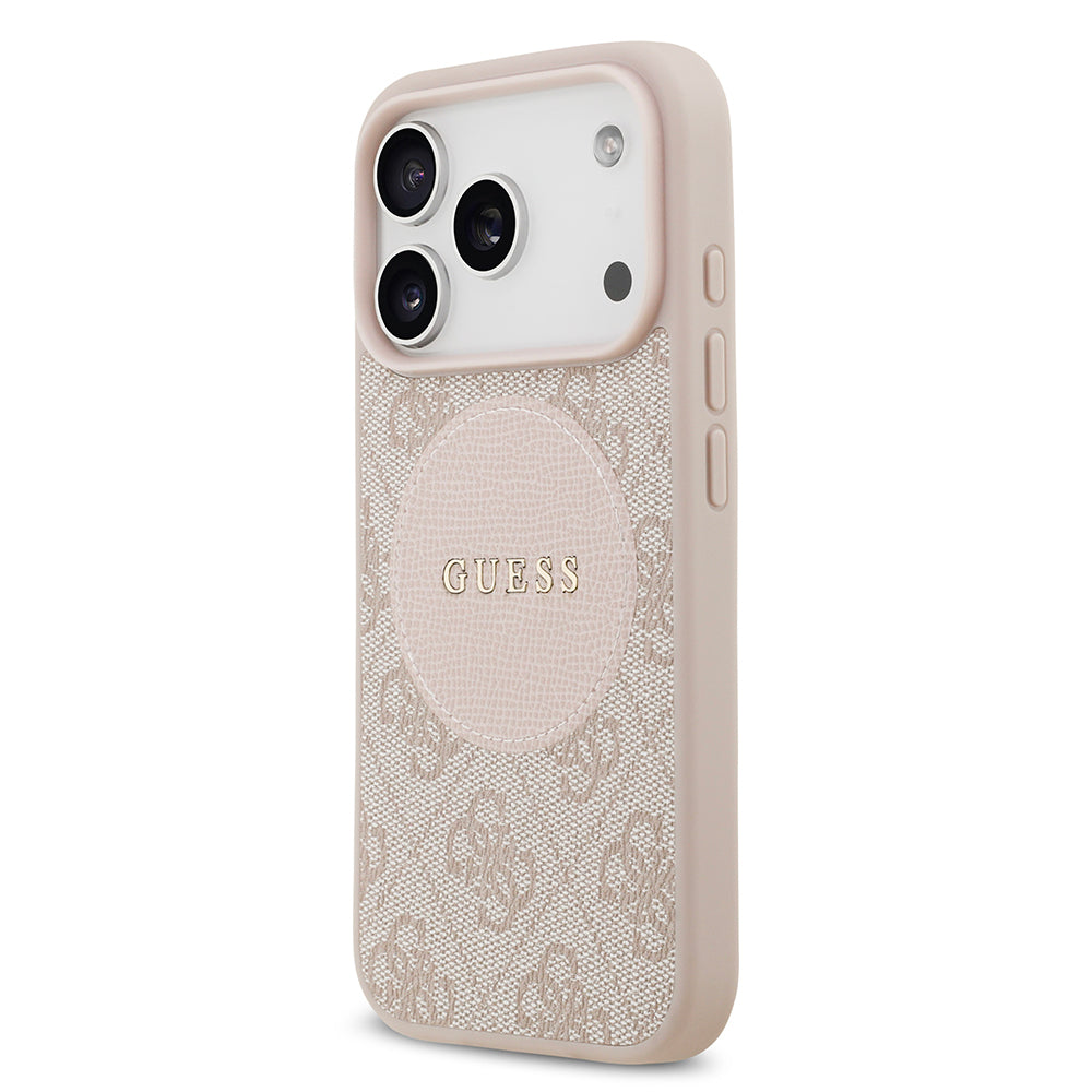 Guess iPhone 17 Pro Orjinal Lisanslı M-safe Şarj Özellikli Yazı Logolu Circle Classic Kılıf