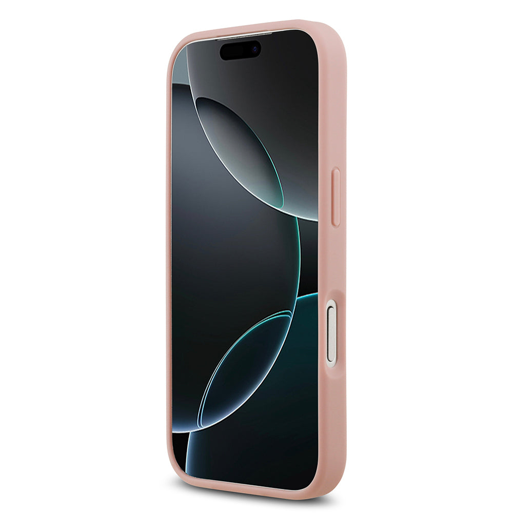 Guess iPhone 17 Pro Orjinal Lisanslı Taşlı Arka Yüzey Üçgen Logolu Telefon Kılıfı