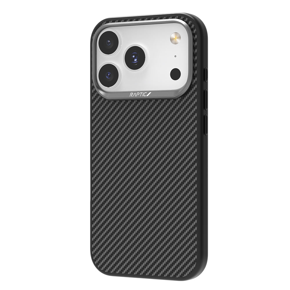 Raptic Aramid Fiber Serisi iPhone 17 Pro Masafe 600D Metal Kamera Çerçeveli Kılıf