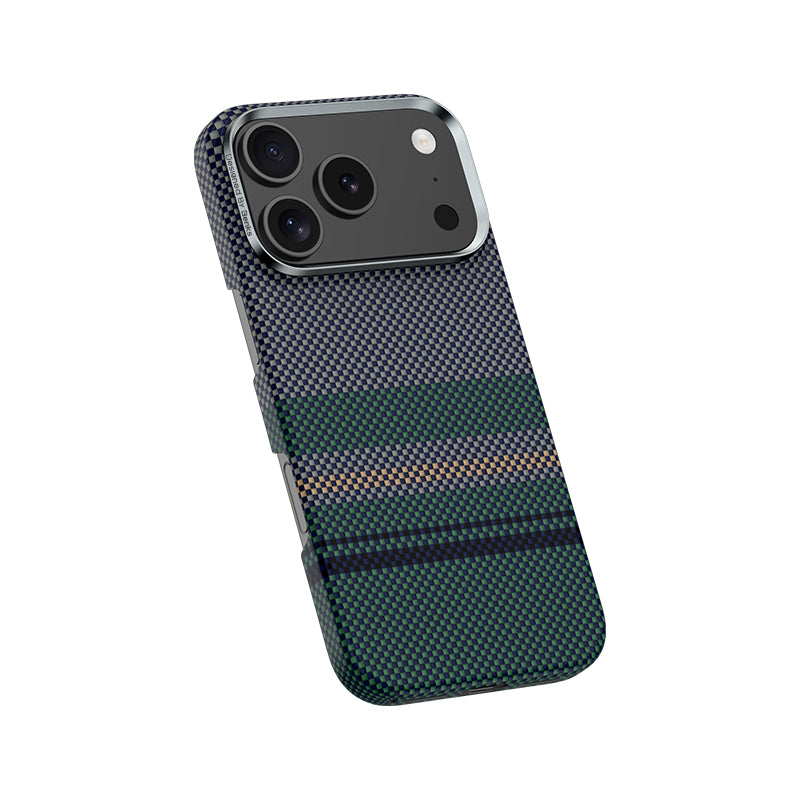 Benks Aurora ArmorPro iPhone 17 Pro Magsafe Karbon Fiber Tasarımlı Kevlar Kılıf