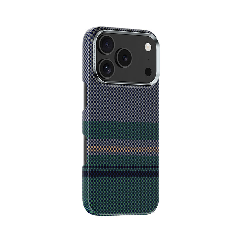 Benks Aurora ArmorPro iPhone 17 Pro Magsafe Karbon Fiber Tasarımlı Kevlar Kılıf