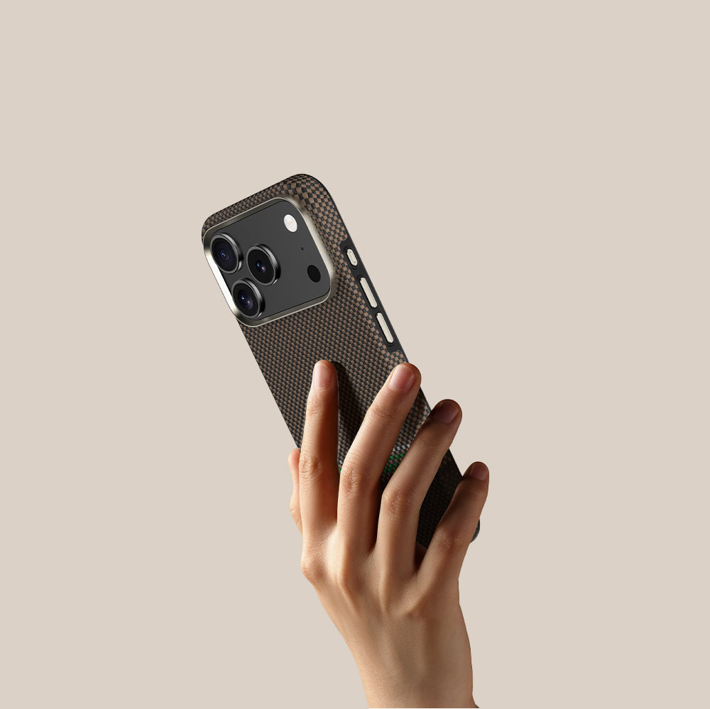 Benks Prestige ArmorPro iPhone 17 Pro Magsafe Karbon Fiber Tasarımlı Kevlar Kılıf