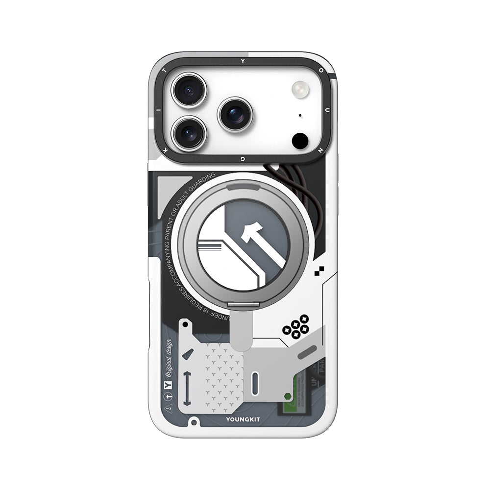 Youngkit Starship Serisi iPhone 17 Pro M-safe Şarj Özellikli Telefon Kılıfı