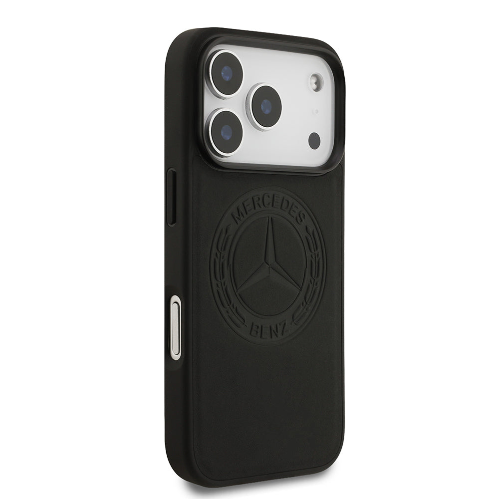Mercedes Benz iPhone 17 Pro Orjinal Lisanslı M-safe Hakiki Deri Nostaljik Yıldız Dizayn Kılıf