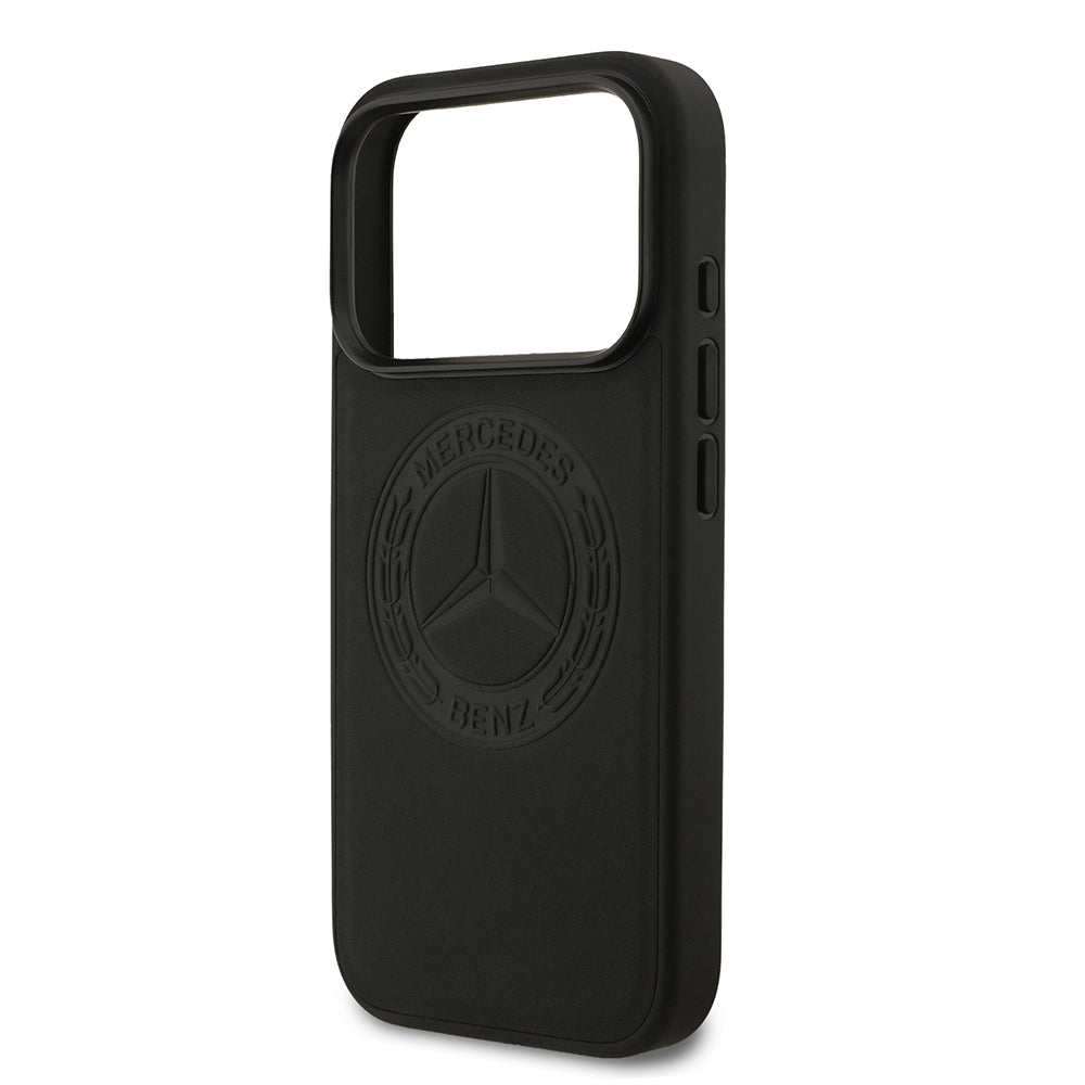 Mercedes Benz iPhone 17 Pro Orjinal Lisanslı M-safe Hakiki Deri Nostaljik Yıldız Dizayn Kılıf