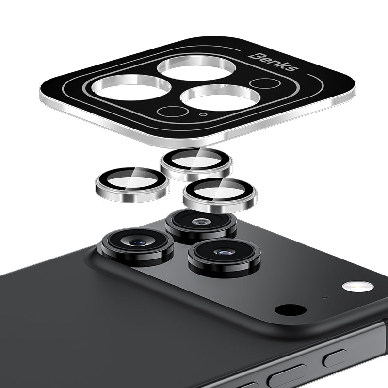 Benks AR Glass Warrior iPhone 17 Pro Max Premium Cam Kamera Lens Koruyucu
