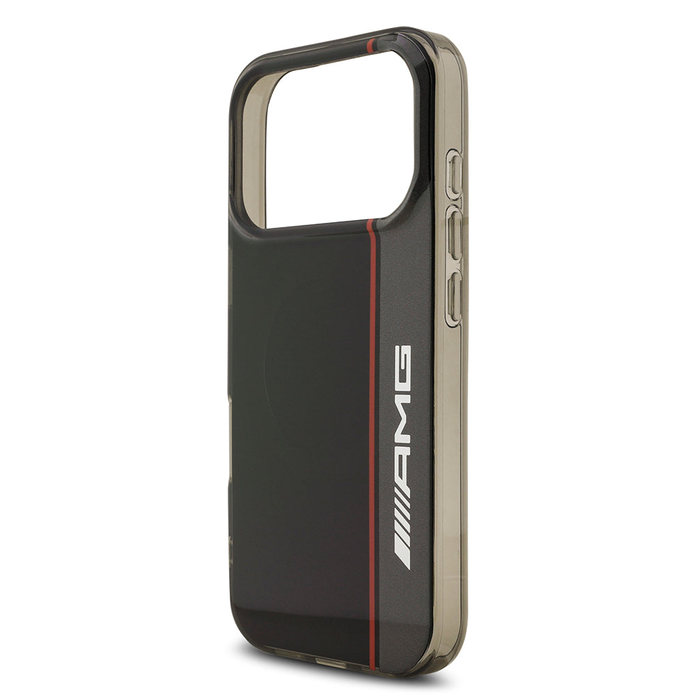 AMG iPhone 17 Pro Max Orjinal Lisanslı M-safe Şarj Özellikli IML Baskı Logolu Çift Katmanlı Bow Lines Kılıf