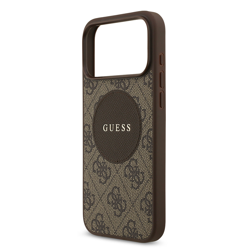 Guess iPhone 17 Pro Max Orjinal Lisanslı M-safe Şarj Özellikli Yazı Logolu Circle Classic Kılıf