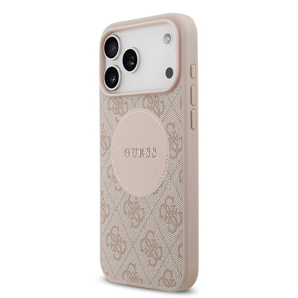 Guess iPhone 17 Pro Max Orjinal Lisanslı M-safe Şarj Özellikli Yazı Logolu Circle Classic Kılıf