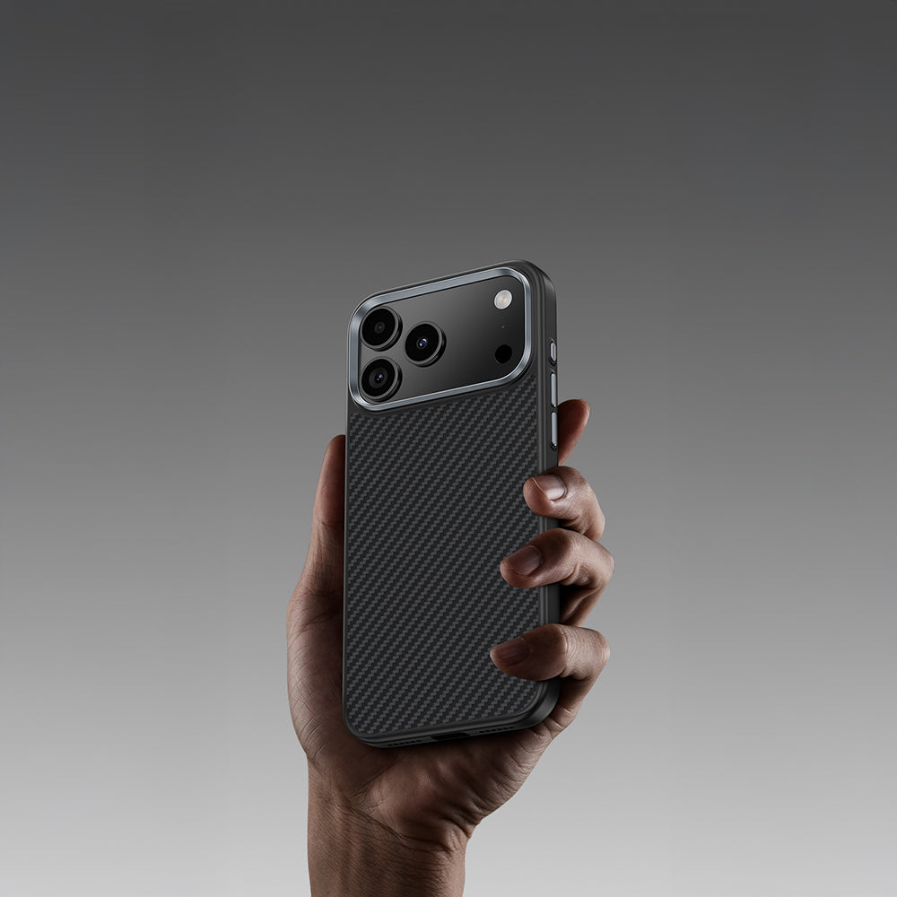 Benks Hybrid ArmorPro iPhone 17 Pro Max Karbon Fiber Magsafe 600D Kevlar Kılıf